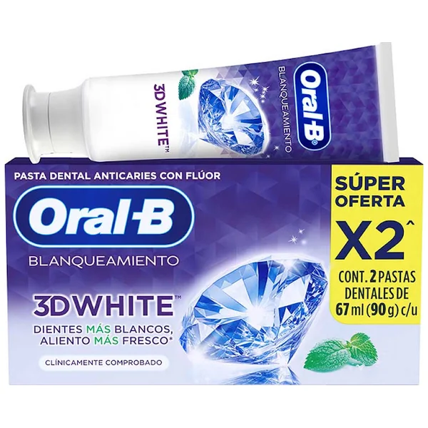 2 CREMA DENTAL ORAL-B 3DW 67ML