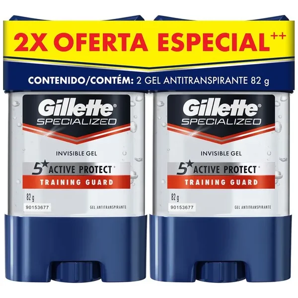 2 DTE GILLETTE CLEARGEL TRAI. GUARD 82GR