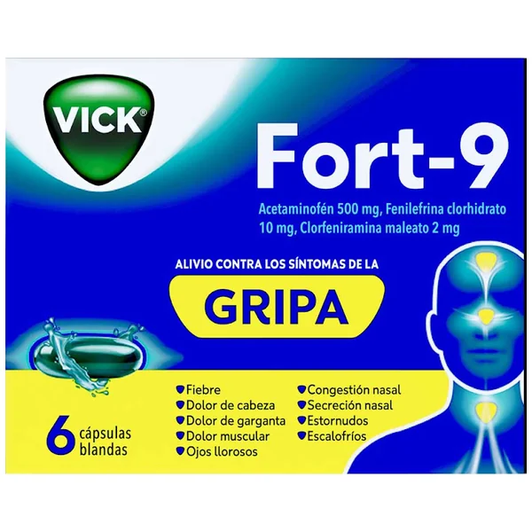 VICK FORT-9 6 CAPSULAS