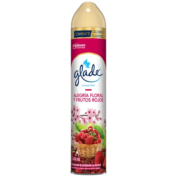 AMB.GLADE SPRAY AL.FLO Y FRU.ROJ 400 ML
