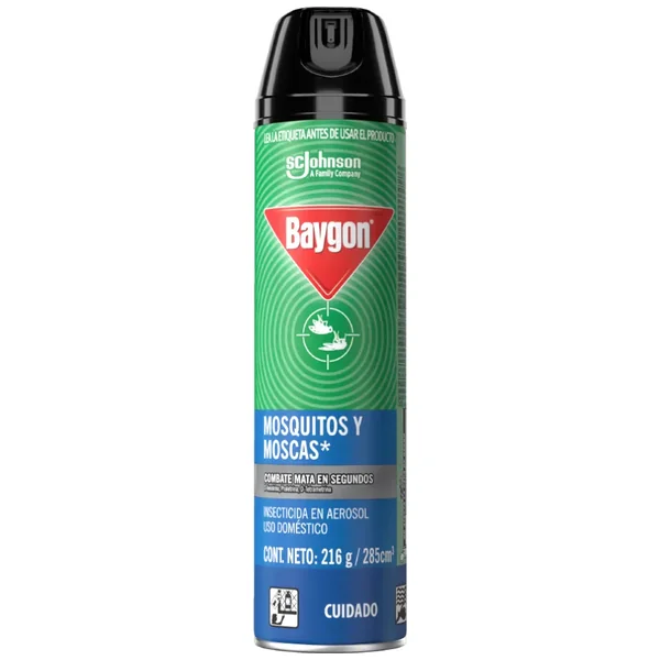 BAYGON AZUL MOSQUITOS Y MOSCAS 285 ML
