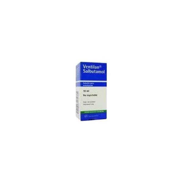 Ventilan Salbutamol 5Mg/1ml GSK Frasco X 10 Ml