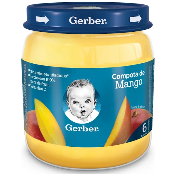 COMPOTA GERBER MANGO 113 GR.