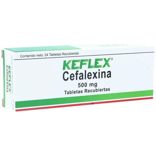 Keflex 500Mg Caja X 24 Tabletas