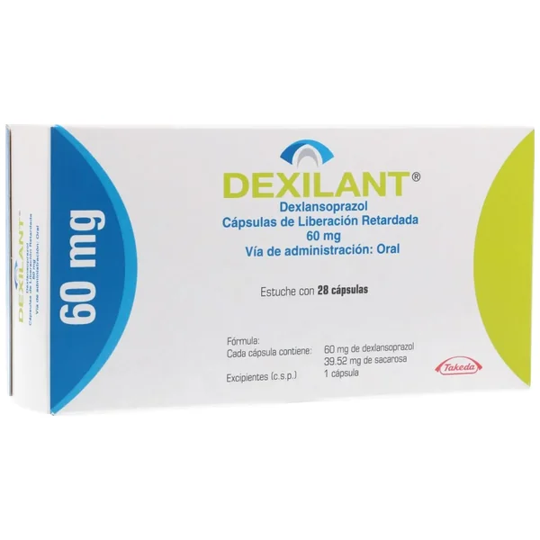 Dexilant Cápsulas Liberación Retardada 60Mg Caja X 28
