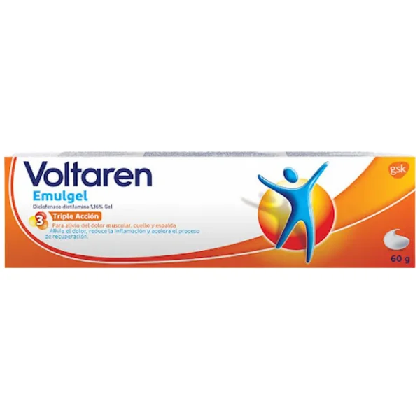 Voltaren Emulgel Diclofenalco Sódico 1% GSK Gel Tubo X 60 Gr
