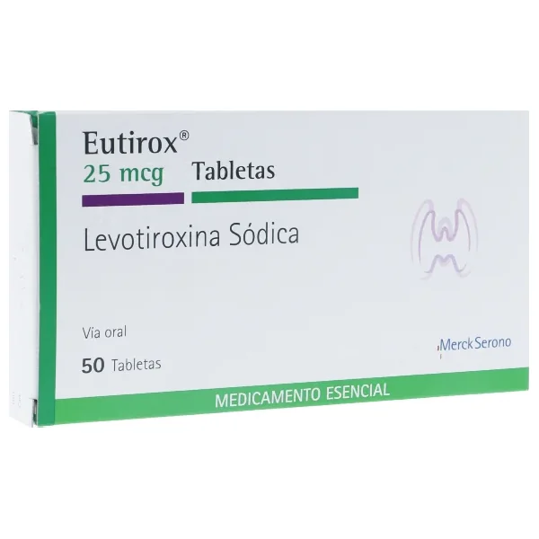Eutirox 25Mcg Caja X 50 Tabletas