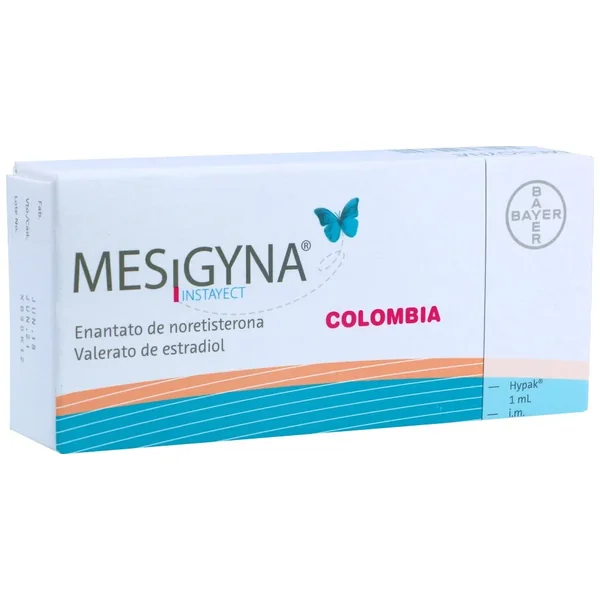 Mesigyna Instayect Solución Inyectable Jeringa Prellenada 50Mg+5Mg