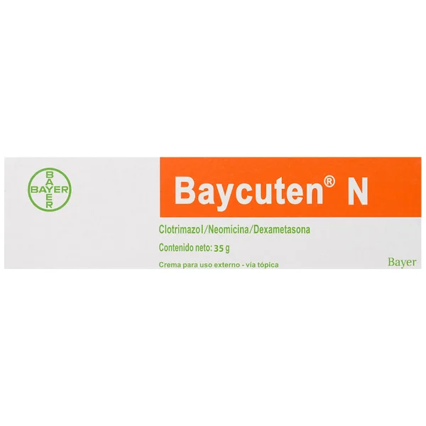 Baycuten N Clotrimazol + Dexametasona + Neomicina 1%/0.04%/0.5% Bayer Crema Tubo X 35 Gr