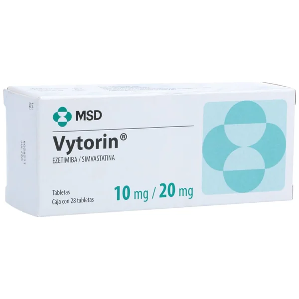 Vytorin Ezetimiba/simvastatina 10/20 Mg X 28 Tabl