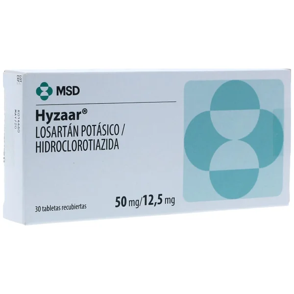 Hyzaar Losartan/hidroclorotiazida 50/12.5 Mg X 30 Tabl