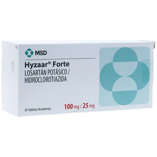 Hyzaar Forte Losartan/hidroclorotiazida 100/25 Mg X 30 Tabl
