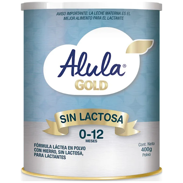 Fórmula Infantil Alula Gold Sin Lactosa X 400 Gr