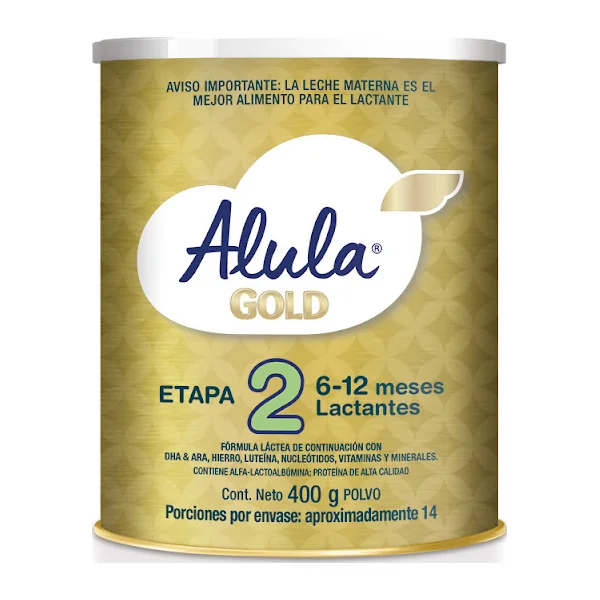Fórmula Infantil Alula Gold 2 X 400 Gr