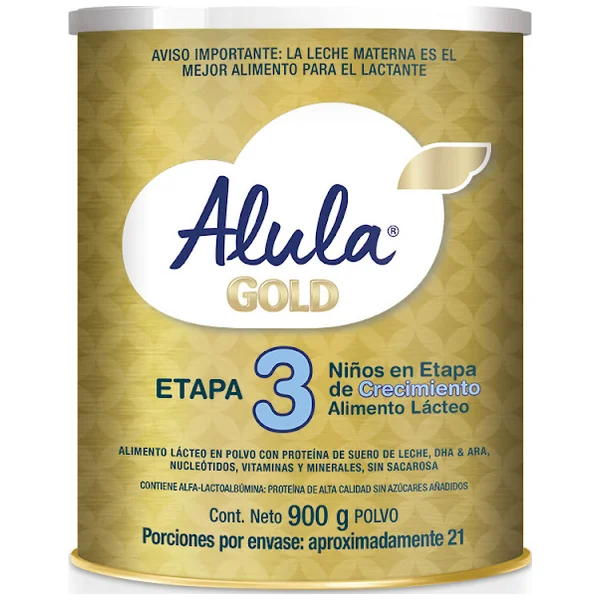 Alimento Lácteo Alula Gold 3 X 900 Gr