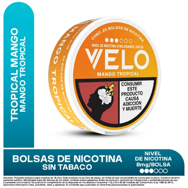 Velo Nicotina Mango Tropical 8 MG