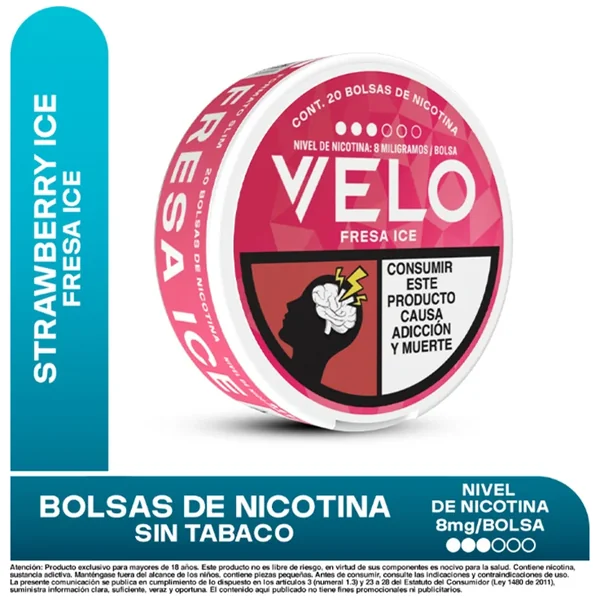 Velo Nicotina Fresa ICE 8 MG