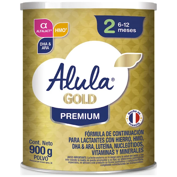 Alula Gold 2 Premium 6-12 Meses Tarro 900Gr
