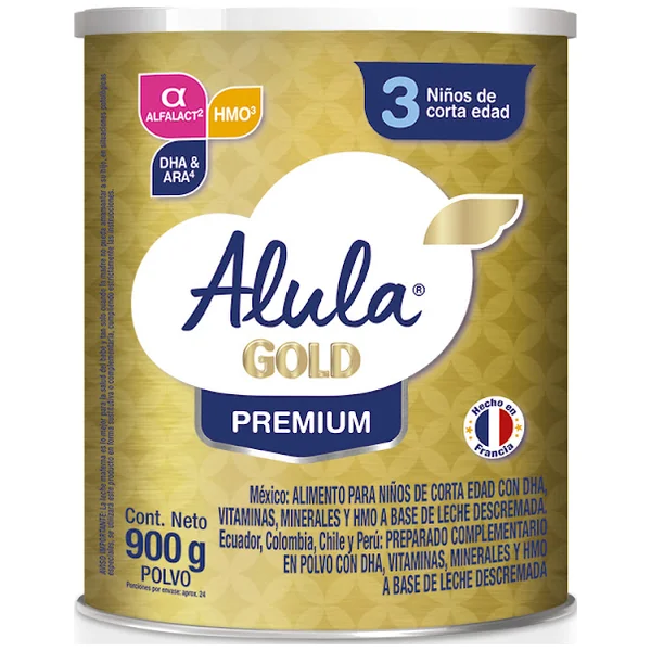 Formula Infantil Alula Gold 3 Premium X 900 Gr