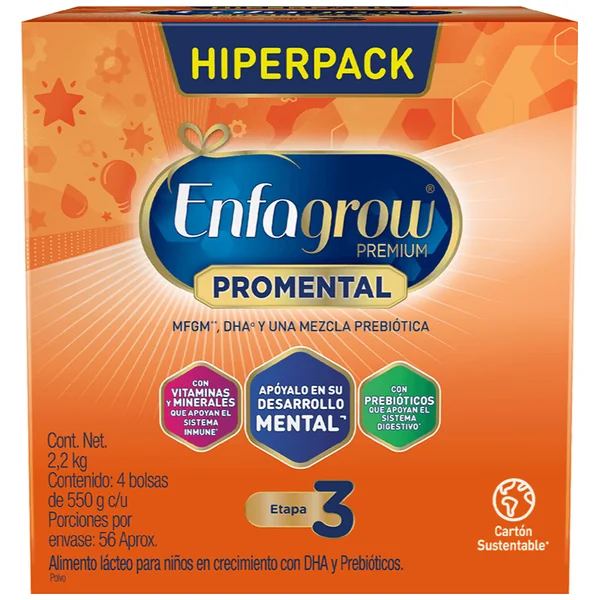 Formula DE Crecimiento Enfagrow Premium Promental Natural Etapa 3