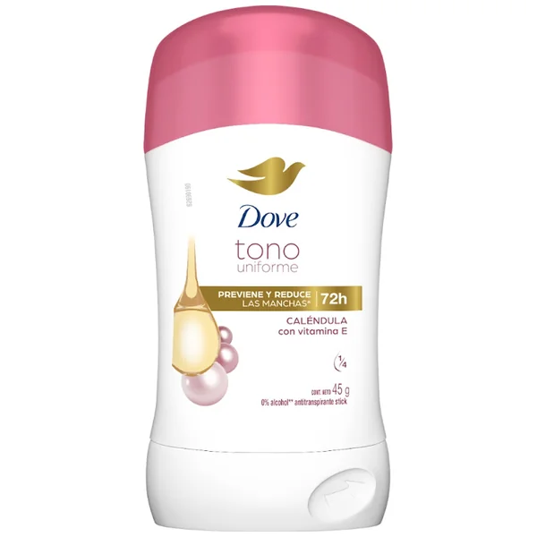Desodorante Mujer Dove Tono Uniforme Caléndula Barra Frasco X 45 Gr