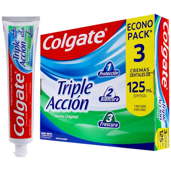 3 CRE.COLGATE TRIPLE ACC.125 GR ECO.PACK