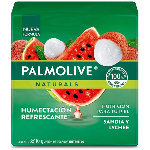 3 JAB.PALMOLIVE SANDIA Y LYCHEE 110 GR