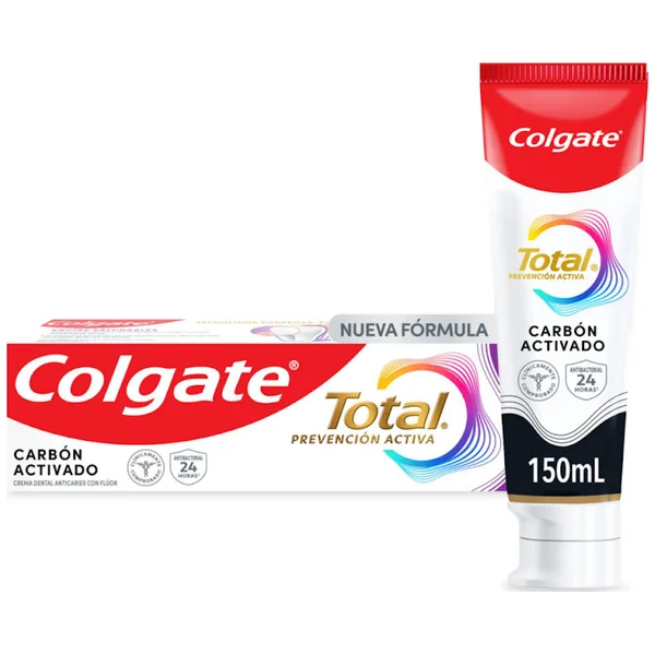 CRE.COLGATE TOTAL 12 CARB.ACTIVADO 150ML