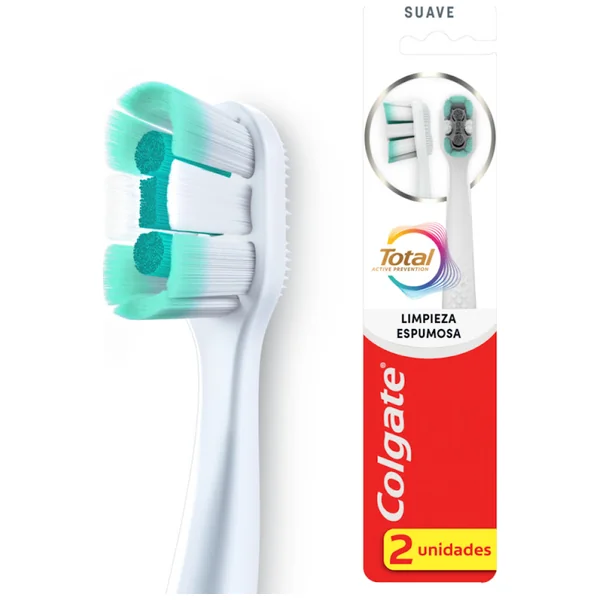 2 CEP COLGATE TOTAL LIMPIEZA ESPUM SUAVE