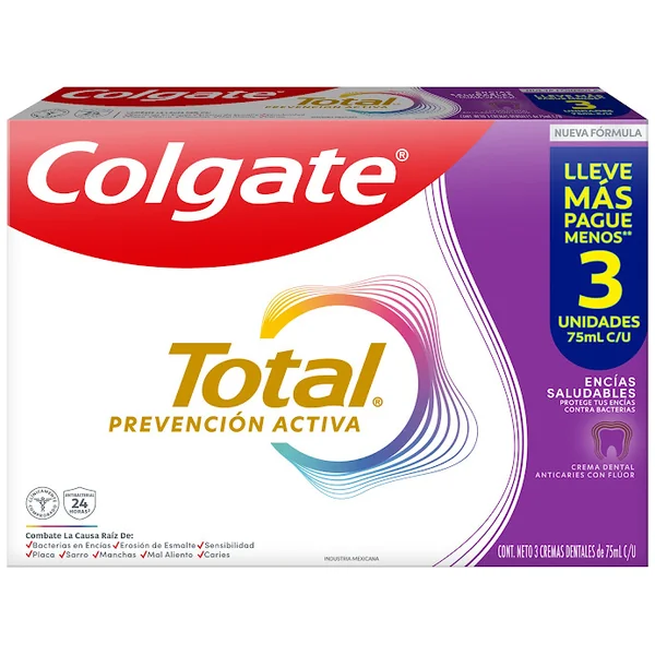 3 CREMA COLGATE TOTAL PREVE.ACTIVA 75 ML