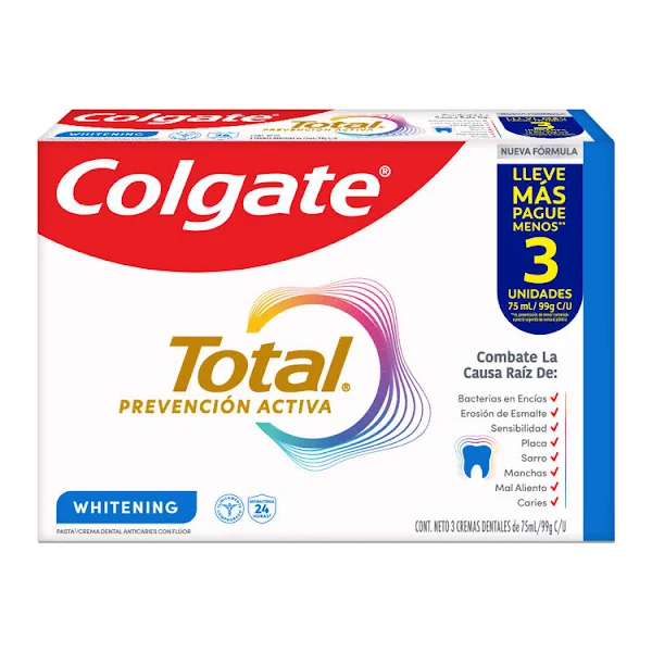 3CRE COL TOT WHIT 75ML LLE MAS PAG MENO
