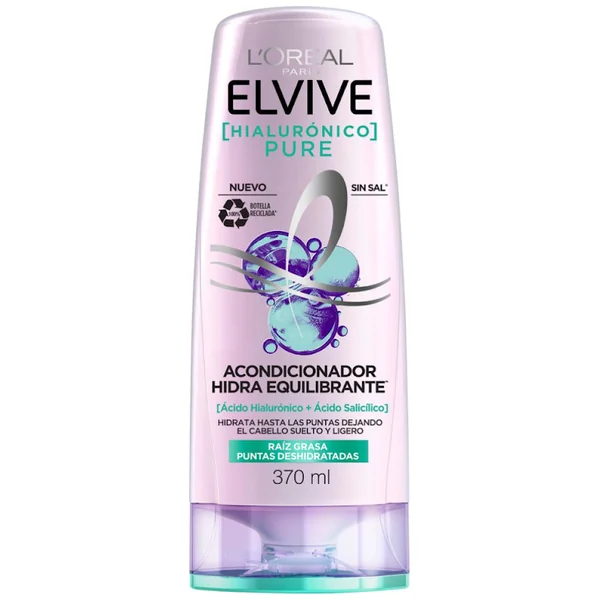 ACOND.ELVIVE HIDRA HIALURON.PURE 370 ML