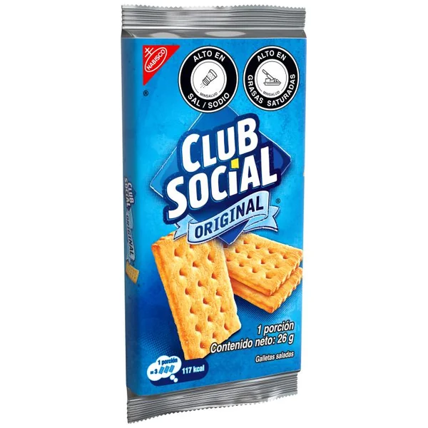 Galletas Club Social Original Saladas Paquete X 26 Gr