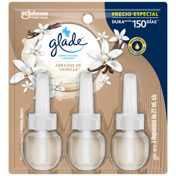 AMBIENTADOR GLADE 3 REP.ACEITE P.E