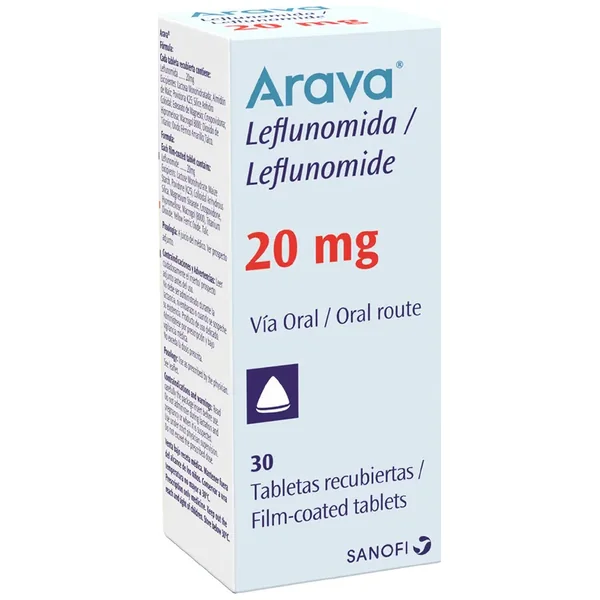 Arava Leflunomida 20 Mg X 30 Tabl