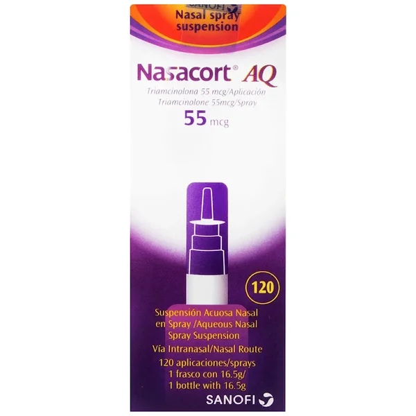 Nasacort AQ Solución Inhalación Nasal 55Mcg/Dosis Spray X 120 Dosis