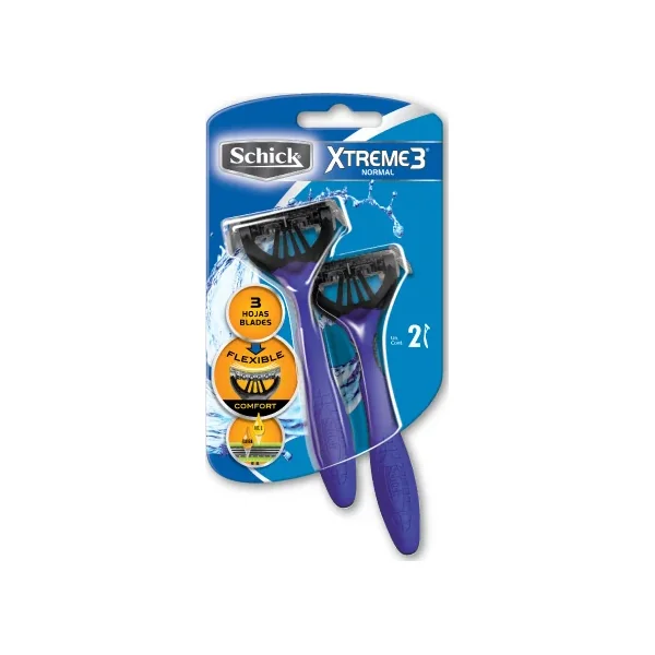Maquina Schick XTR.3 P/nor MEN Pqte X 2 Unds