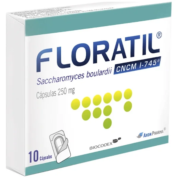 Floratil Saccharomyces Boulardii 250 Mg Axón Caja X 10 Cápsulas
