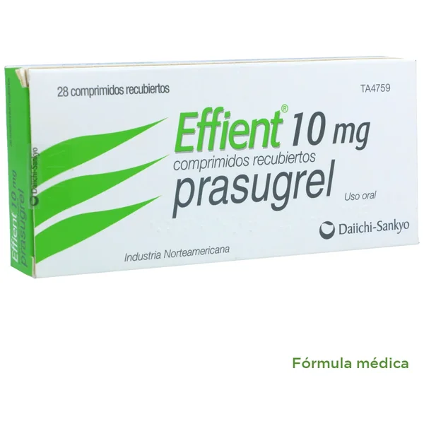 Effient Tabletas Recubiertas 10Mg Caja X 28