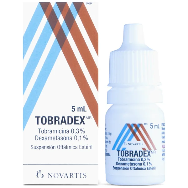 Tobradex Tobramicina + Dexametasona 0.3%/0.1% Novartis Frasco X 5 Ml
