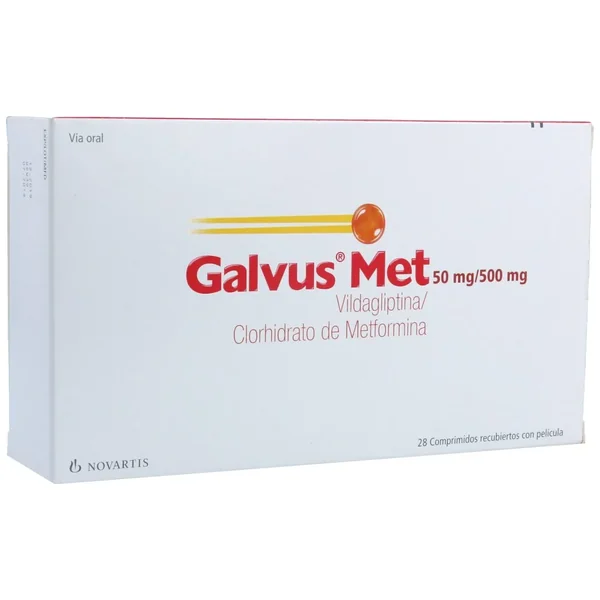 Galvus Met 50Mg/500Mg Caja X 28 Tabletas Recubiertas