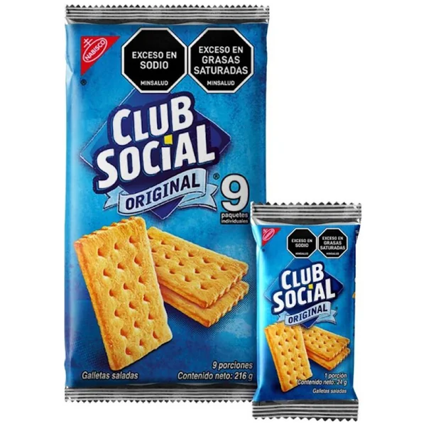 Galletas Club Social Original Paquete X 9 Und