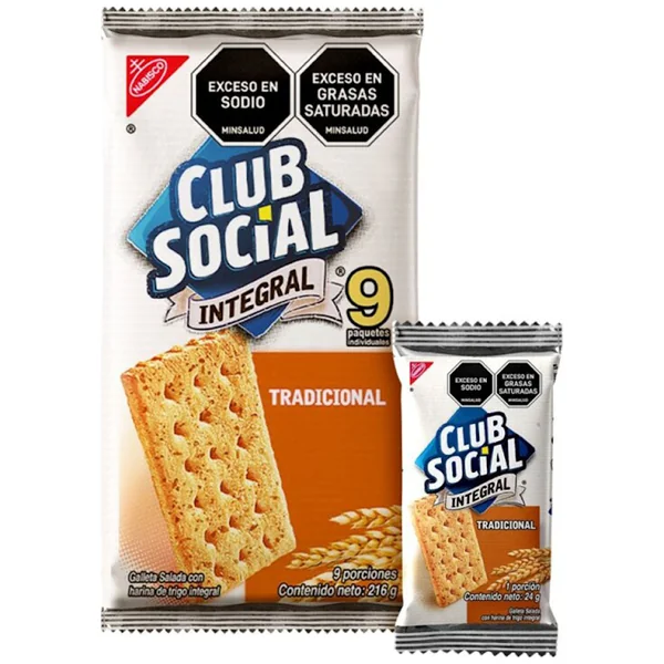 Galleta Club Social Integral Paquete X 9 Und