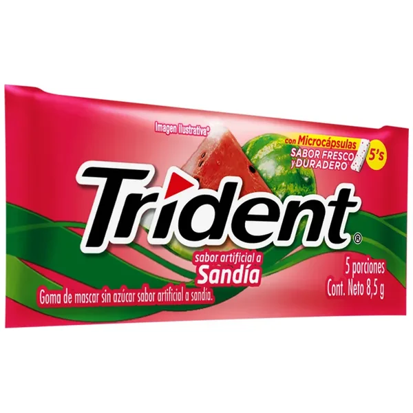 Chicles Trident 5 Sandia SIN Azucar