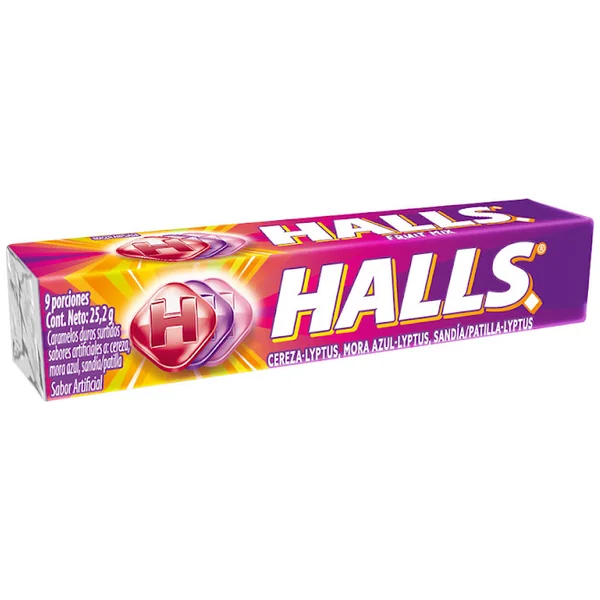 Menta Halls Fruit Mix Barra X 9 Und