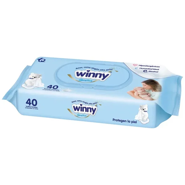 Toallitas Húmedas Recién Nácido Winny Paquete X 40