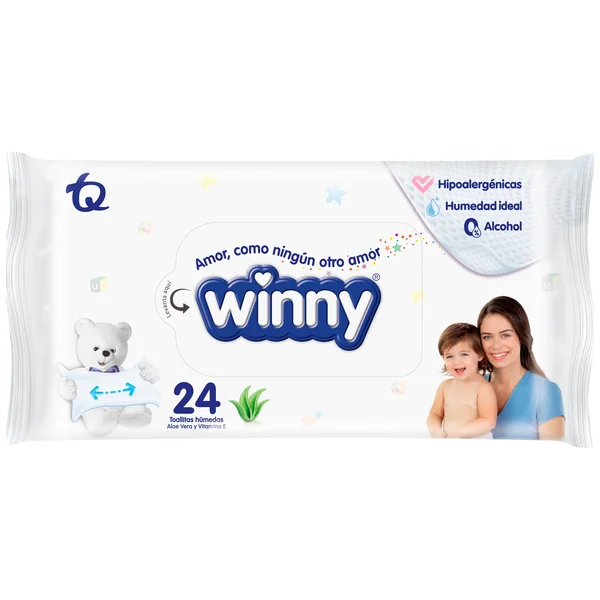 Toallitas Humedas Winny Aloe Vera & Vitamina E