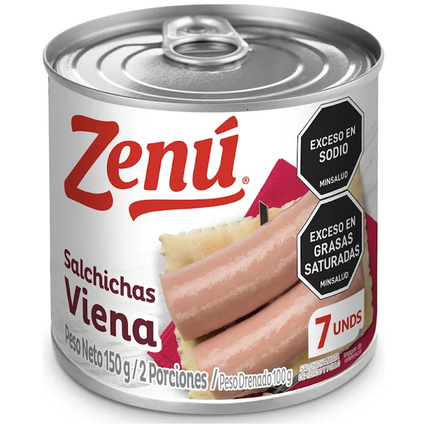 Salchicha Zenú Viena X 7 Und