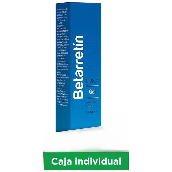 Betarretín Gel 0.025% Tubo X 30 Gr