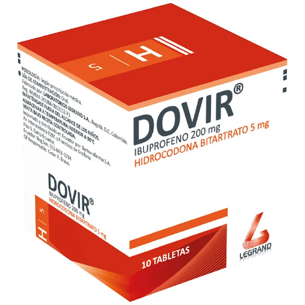 Dovir 200Mg+5Mg Tableta Frasco X 10